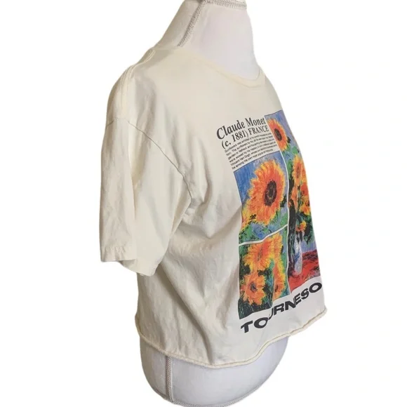 Claude Monet Sunflowers T Shirt - Picture 3 of 6